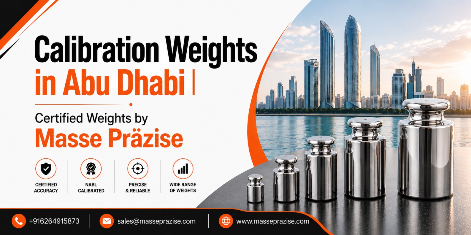 Calibration Weights in Abu Dhabi | Certified Weights by Masse Präzise